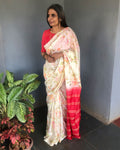EE-S36047 Cream Saree