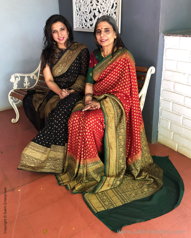 EE-S2137R Red Banarsi Georgette