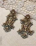 ASDS-37184 Silver & Gold Earrings