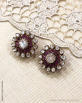 ASDS-37183 Silver & Gold Studs