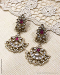 ASDS-37191 Silver & Gold Earring