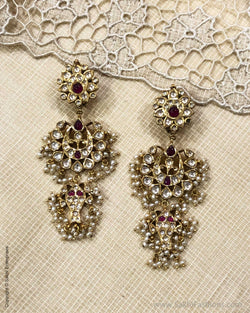 ASDS-37189 Silver & Gold Earring