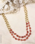 AJDS-38404 Peach Pearl Mala