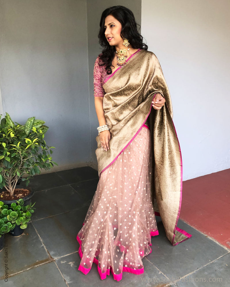 EE-S37276 Banarsi Crossover Saree