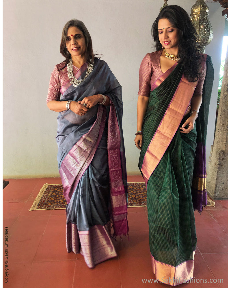 EE-S37941 Grey Silk Mangalgiri