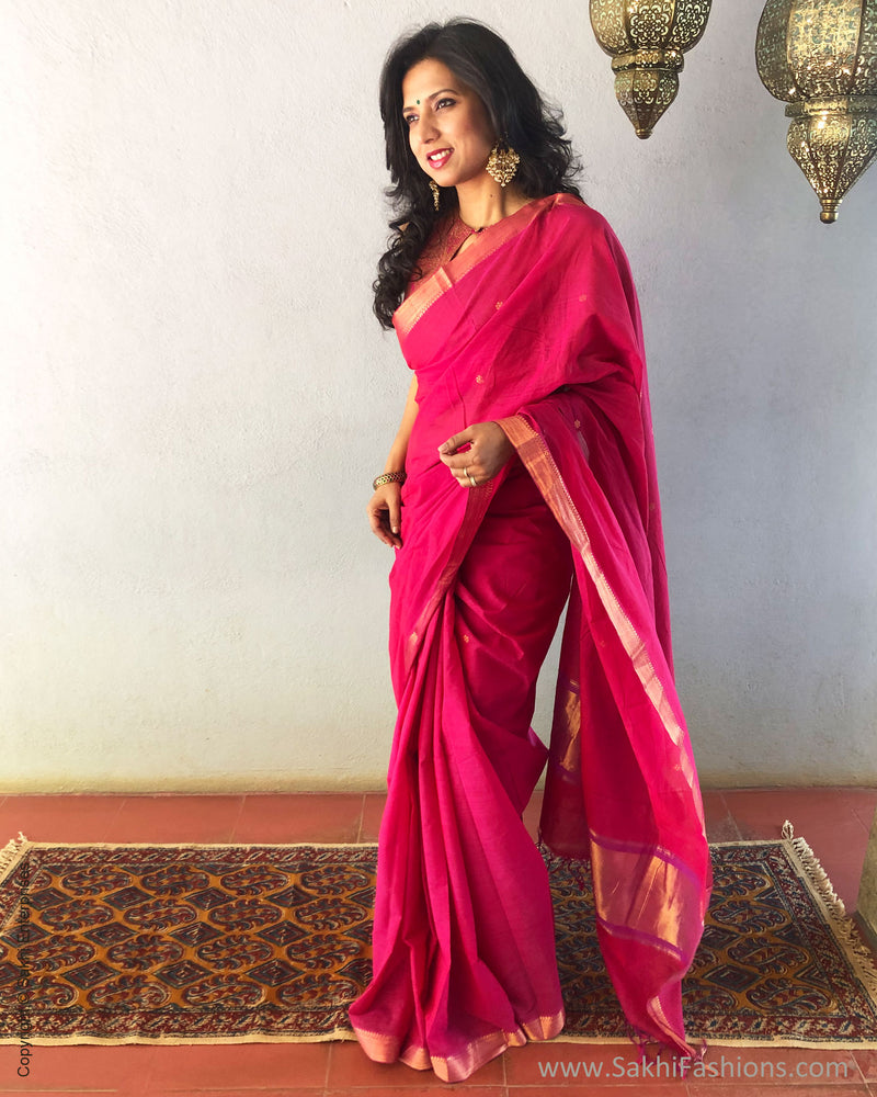 EE-S37952 Pink cotton Mangalgiri