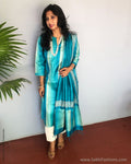EE-S37292 Blue Tussar Salwar
