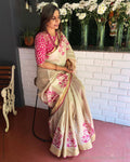 EE-S36386 Pink Tussar