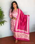 EE-S37291 Pink Tussar Salwar