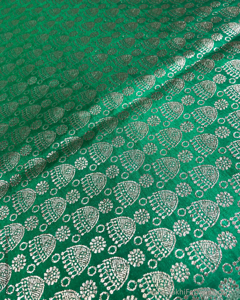 BL-F26671R Green Banarsi Blouse