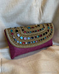 ACDS-213282 Pink Dia clutch