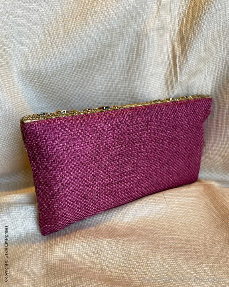 ACDS-213282 Pink Dia clutch