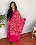 EE-S38040 Ikkat Pink Dupatta