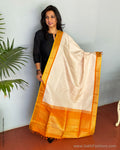 EE-S21512 Cream Kanchi Dupatta