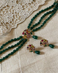 AGDS-39789 Green Gold Choker
