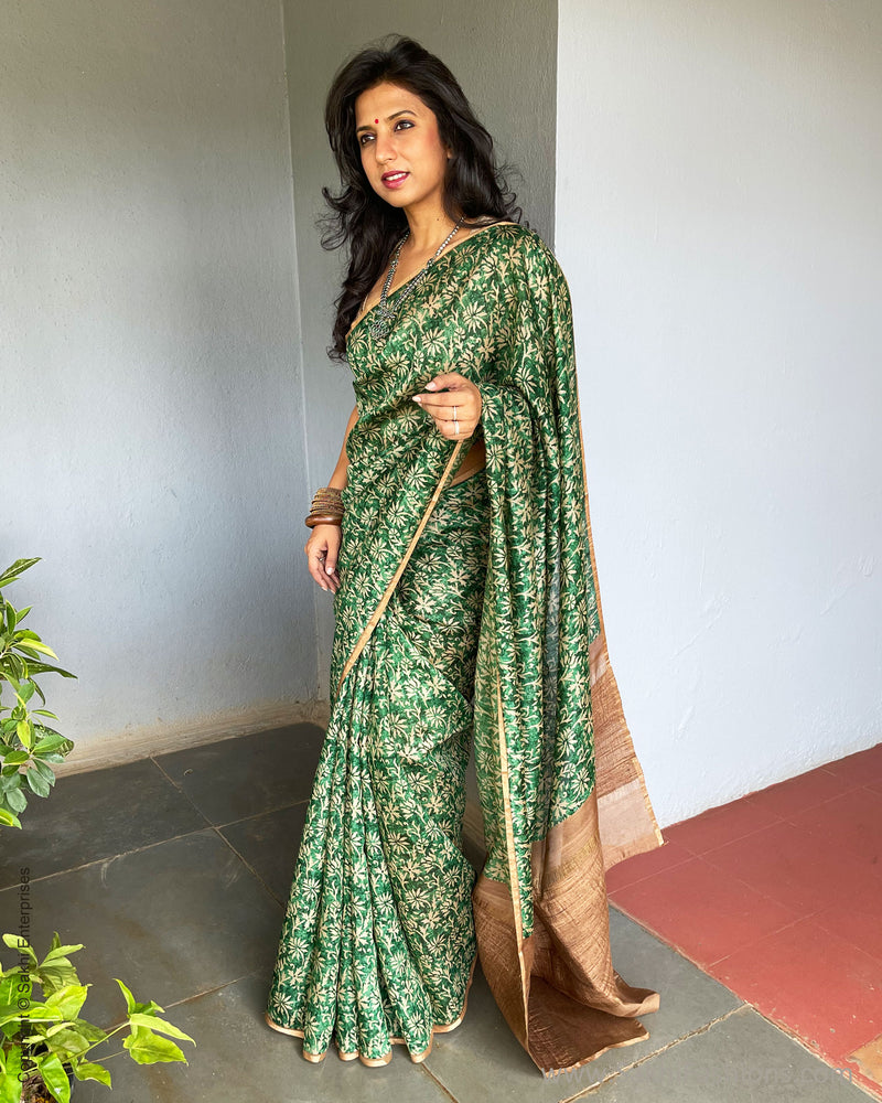 EE-S38206 Tussar Munga Saree