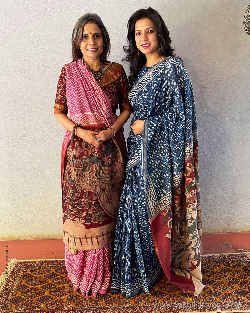 EE-S39622 Indigo Blue Chanderi