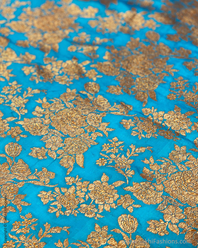 BL-F33118 Blue Banarsi FBlouse