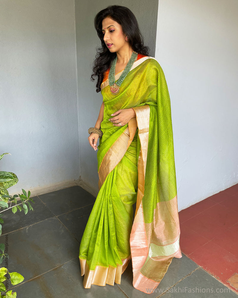 EE-S37927 Green Mangalgiri Silk