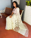 EE-S38385 White Silk Kota