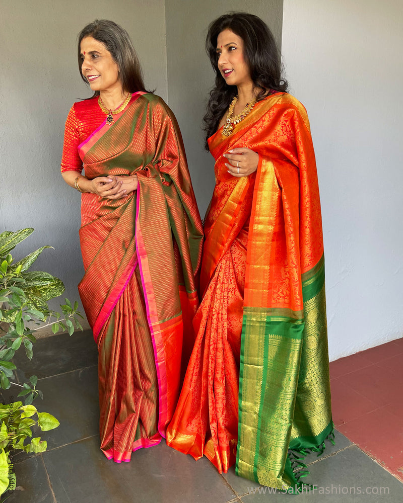 EE-S41479 Green Kanchi Saree