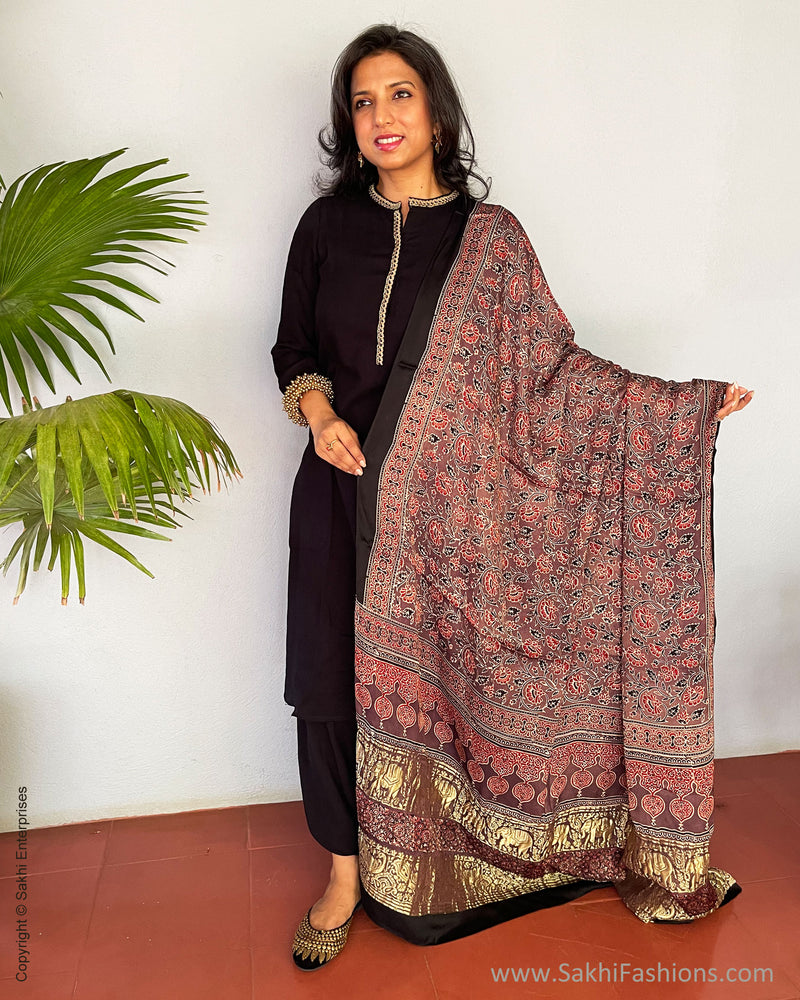 EE-S40075 Ajrakh Dupatta