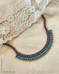 ASDS-41629 Silver Turq Mala