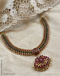 ASDS-41644 Silver Gold Necklace