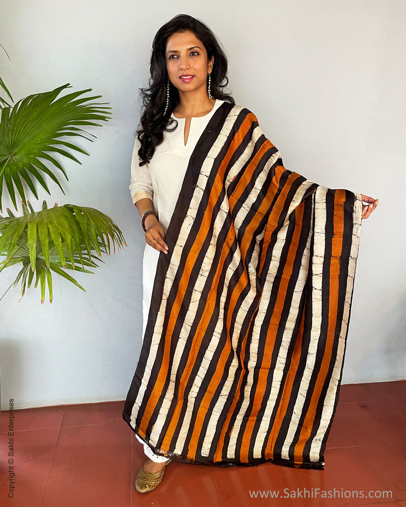 EE-S37253 Batik Mustard Dupatta