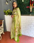 EE-S38161 Handpainted Tussar