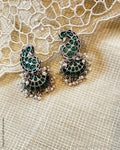ASDS-41962 Silver Green Earring