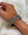 ASDQ-21059 Pearl Silver Bangle