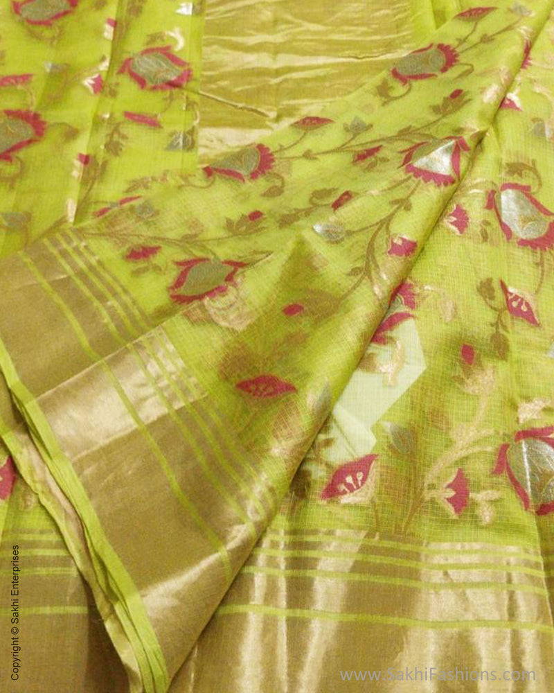 EE-S42709 Lemon Yellow Kota Sari