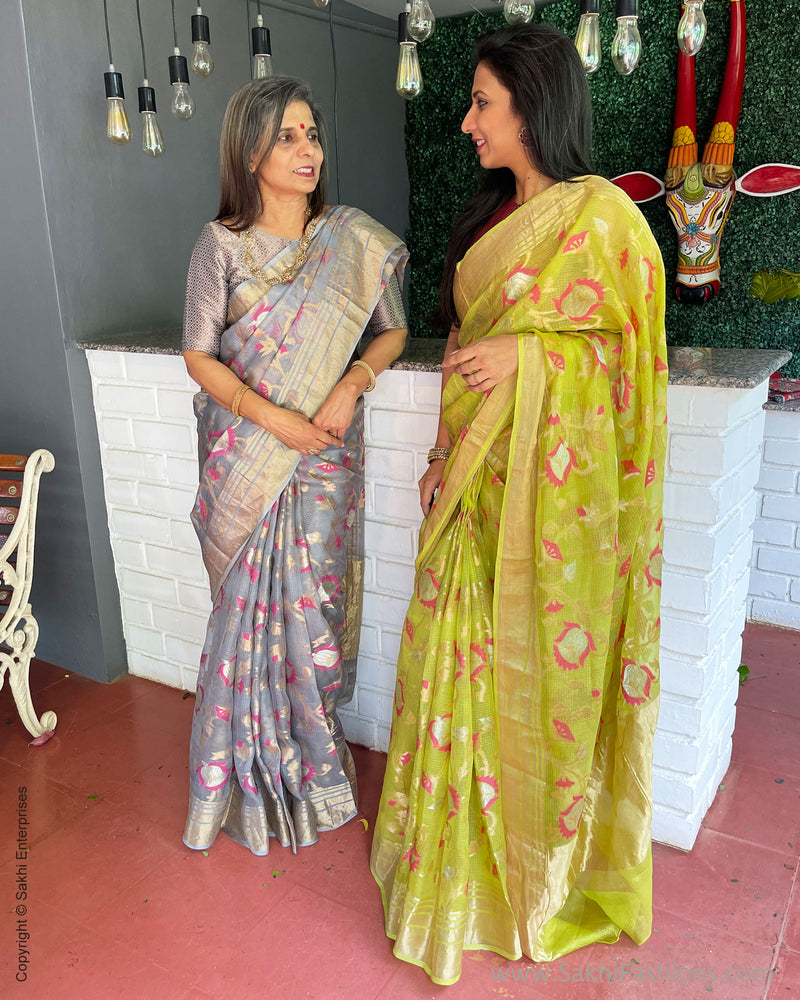EE-S42710 Grey SilkKota Saree