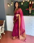 EE-S40603 Plum Organza sari