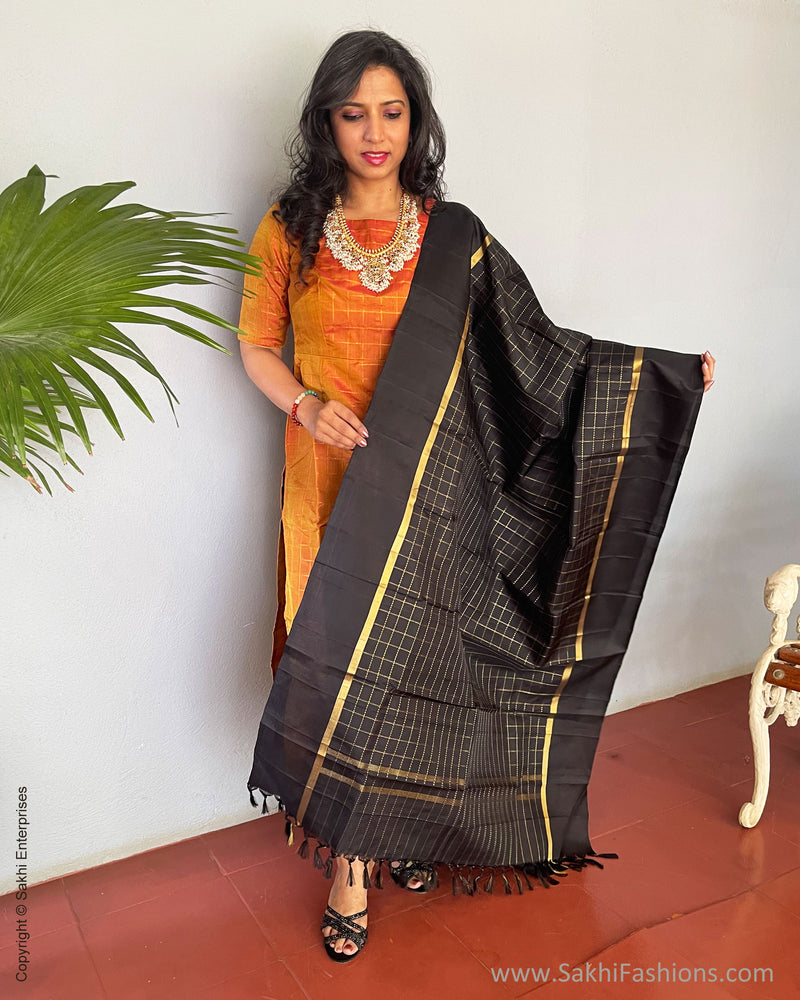 EE-S43419 Black Kanchi Dupatta