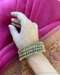 ASDS-218161 Silver gold Bangle
