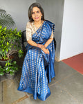 EE-S33905 Blue Tussar Sari