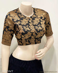 BL-R44327 Black Banarsi RBlouse