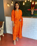 EE-S42888 Orange Chanderi Salwar
