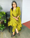 EE-S42889 Olive Chanderi Salwar