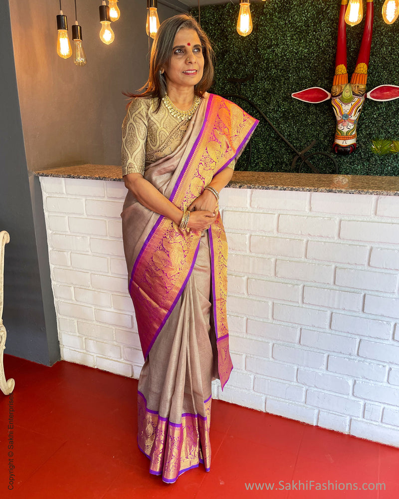 EE-S45102 Tussar Kanchi Cutwork