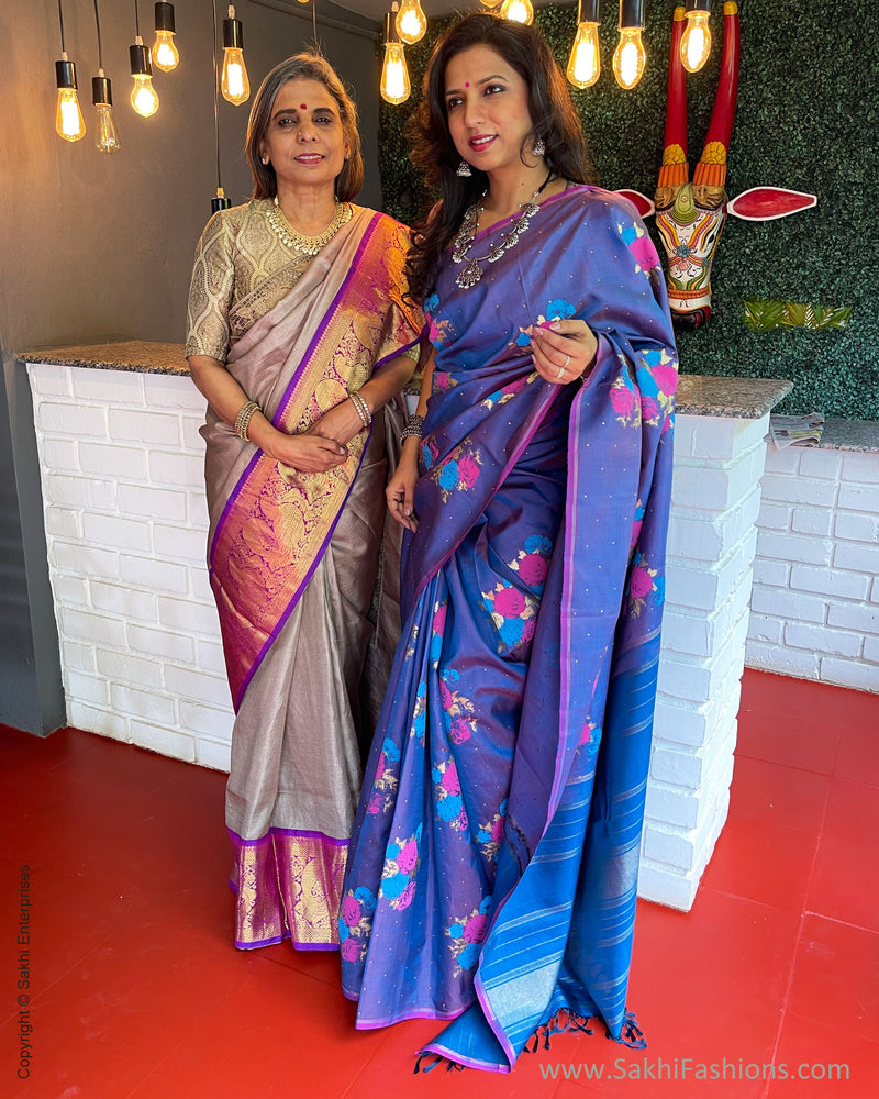 EE-S45102 Tussar Kanchi Cutwork
