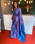 EE-S45463 Blue Floral Kanchi