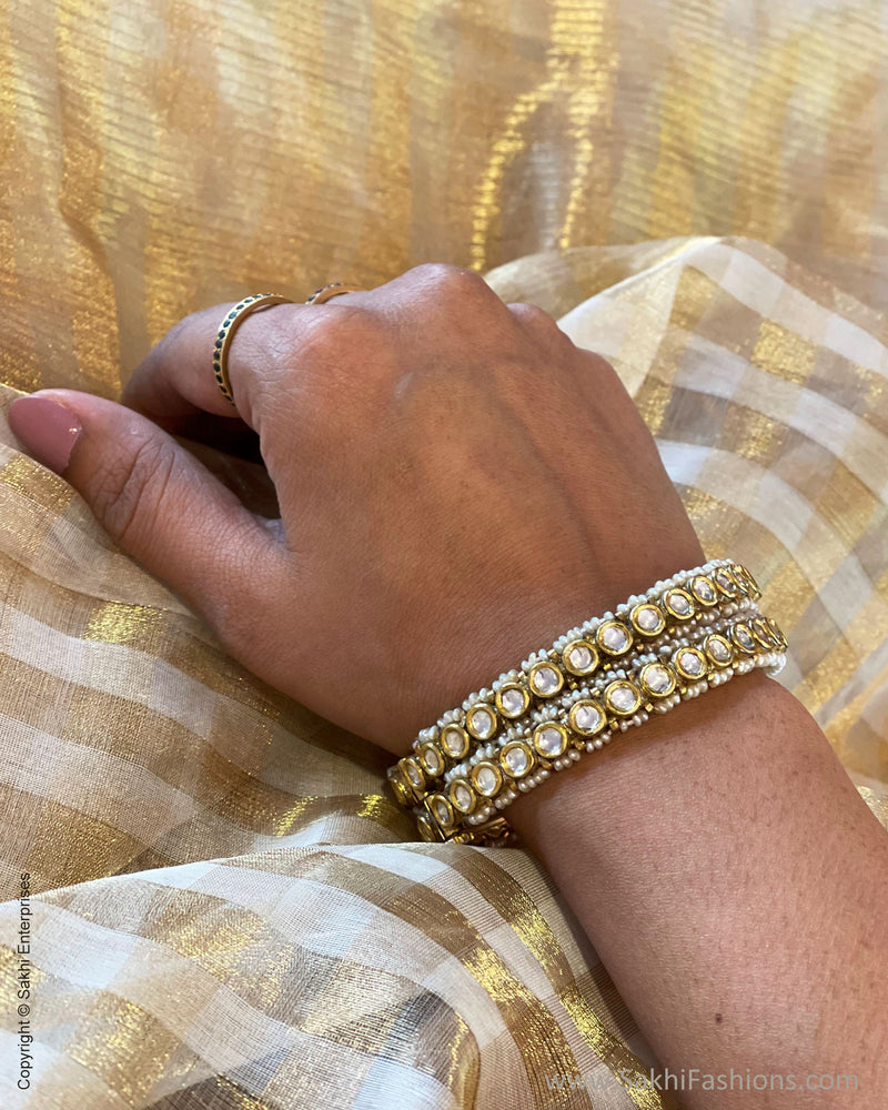 EE-S44221 Cream Check Chanderi