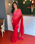 EE-S43889 Shaded Chiffon Sari