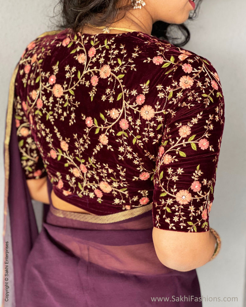 BL-R218301 Velvet RBlouse