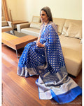 EE-S44099 Blue Silk Kota