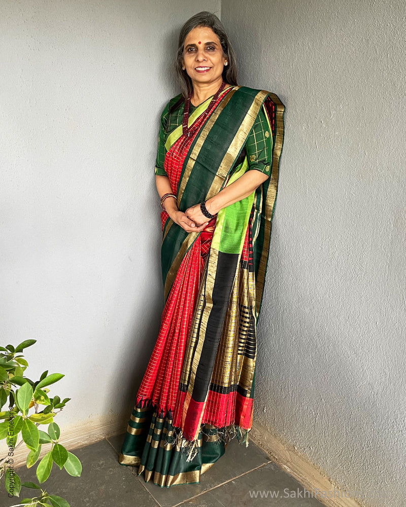 EE-S46140 Raw silk saree