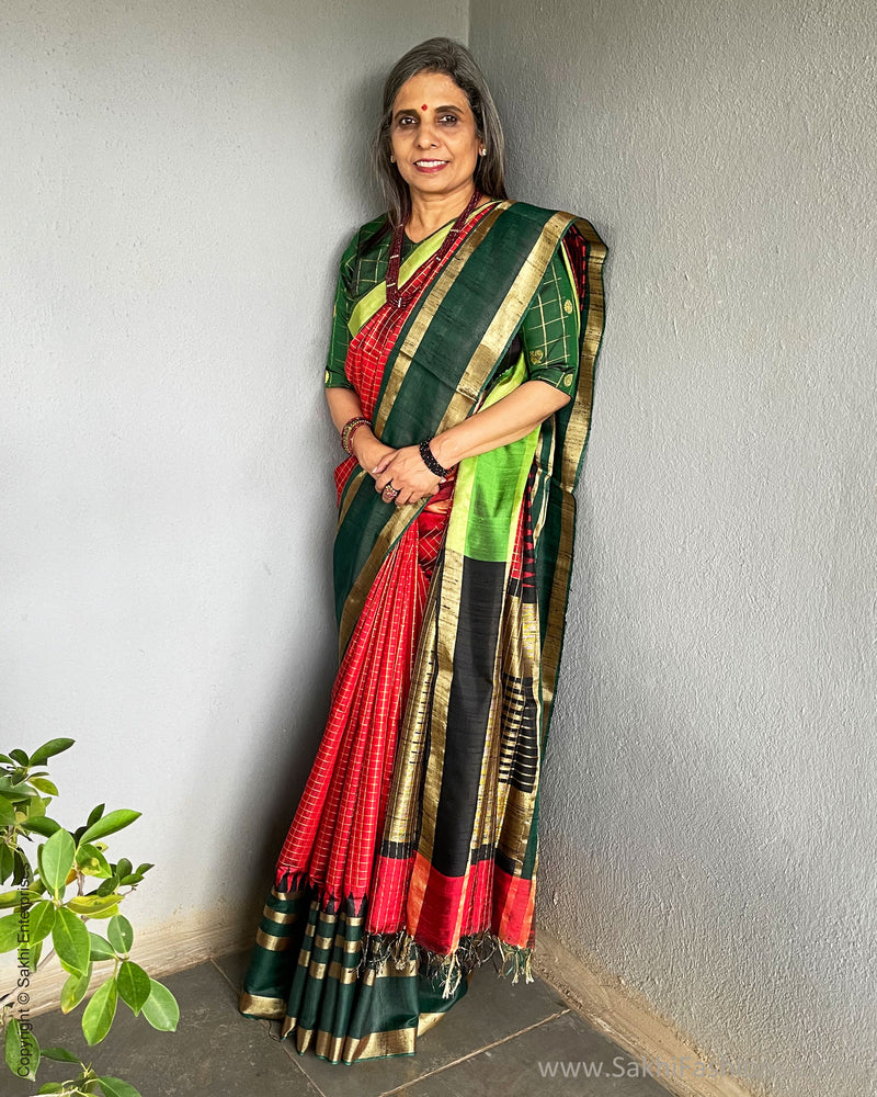 EE-S46140 Raw silk saree